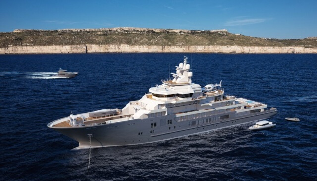 Russian oligarch linked to Canadian mansion where Prince Harry and Meghan Markle stayed over Christmas let Adele and James Corden holiday on £120 million superyacht where singer revealed 7st weight loss